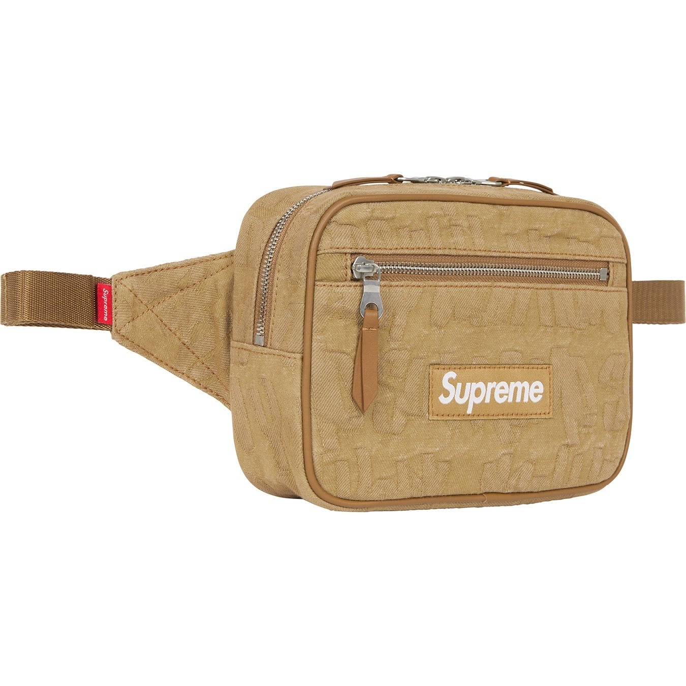 Fat Tip Jacquard Denim Waist Bag view 6